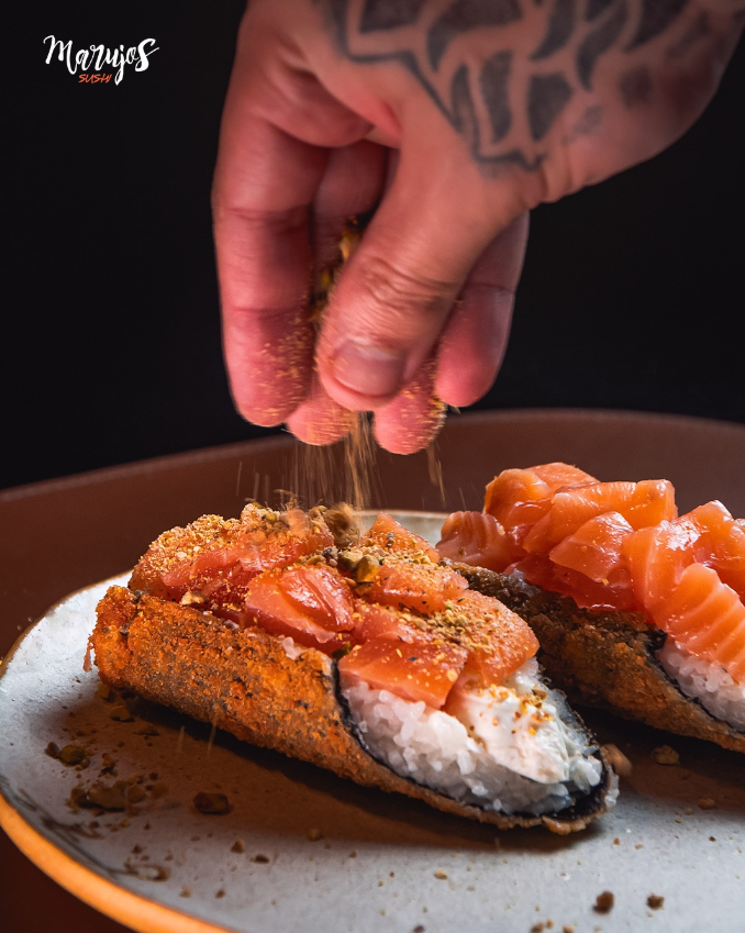 Hot Canoa Pistache Marujos — sushi santa maria RS